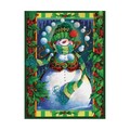 Trademark Fine Art David Galchutt 'Snowman Juggling' Canvas Art, 24x32 ALI46980-C2432GG